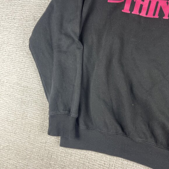 Netflix Stranger Things Fade Girls Graphic Sweatshirt Crewneck Black Size Med - Picture 16 of 16